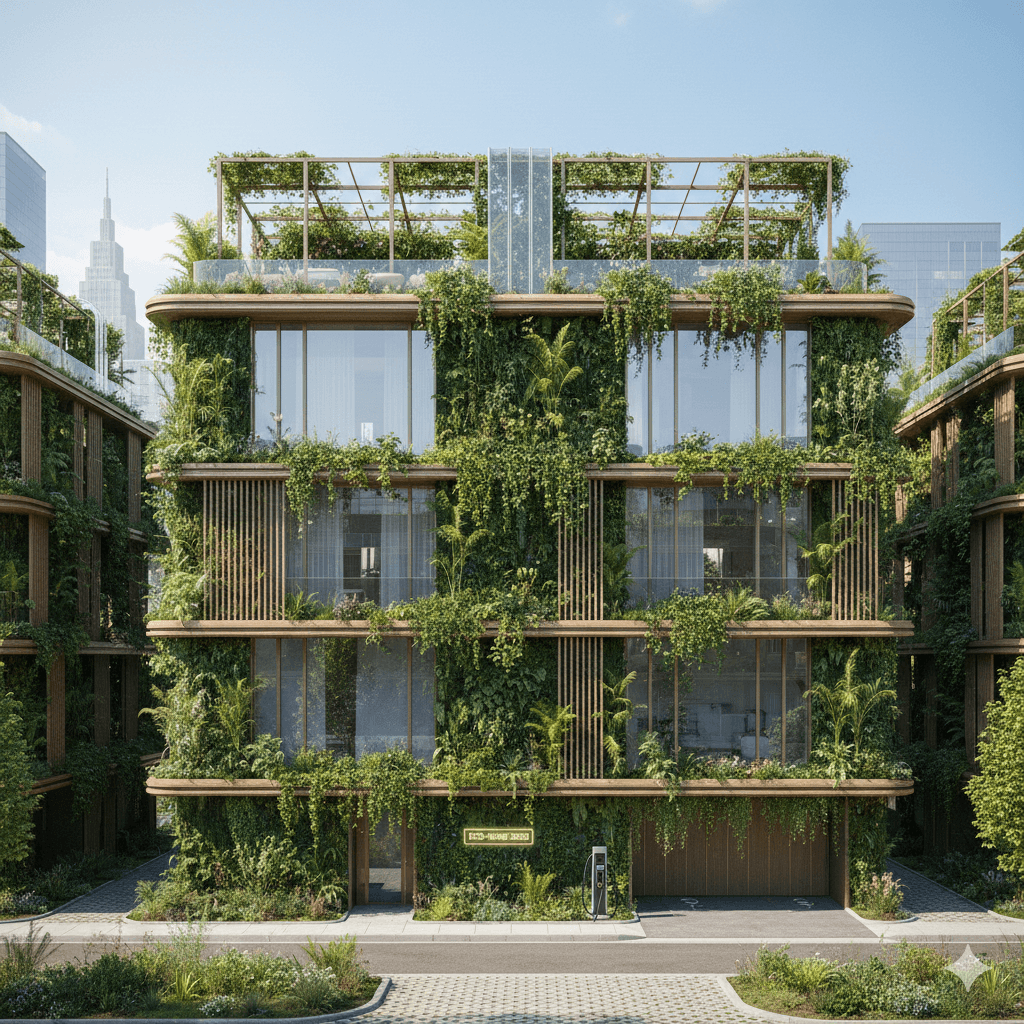 Xu hướng thiết kế nhà phố xanh bền vững năm 2026